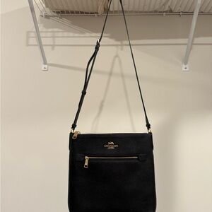 Coach Black and Gold Crossbody Bag